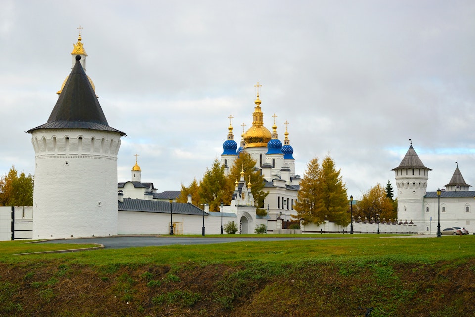 Tobolsk Kremlin and the Sophia-Assumption Cathedral, built in 1689. 