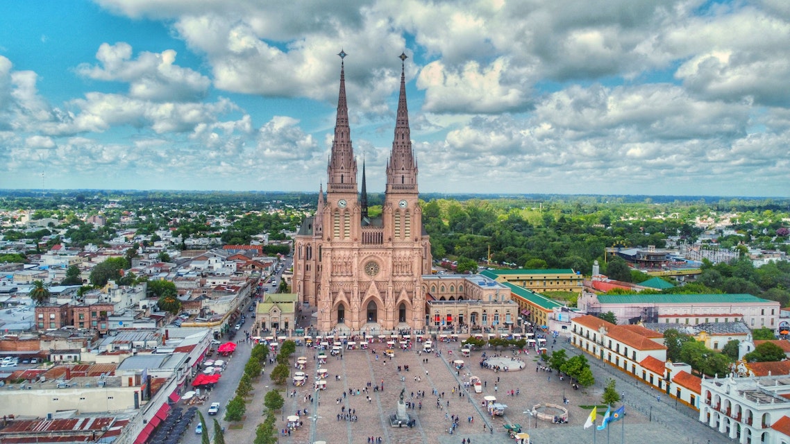 Basilica of Our Lady of Lujan in Argentina.