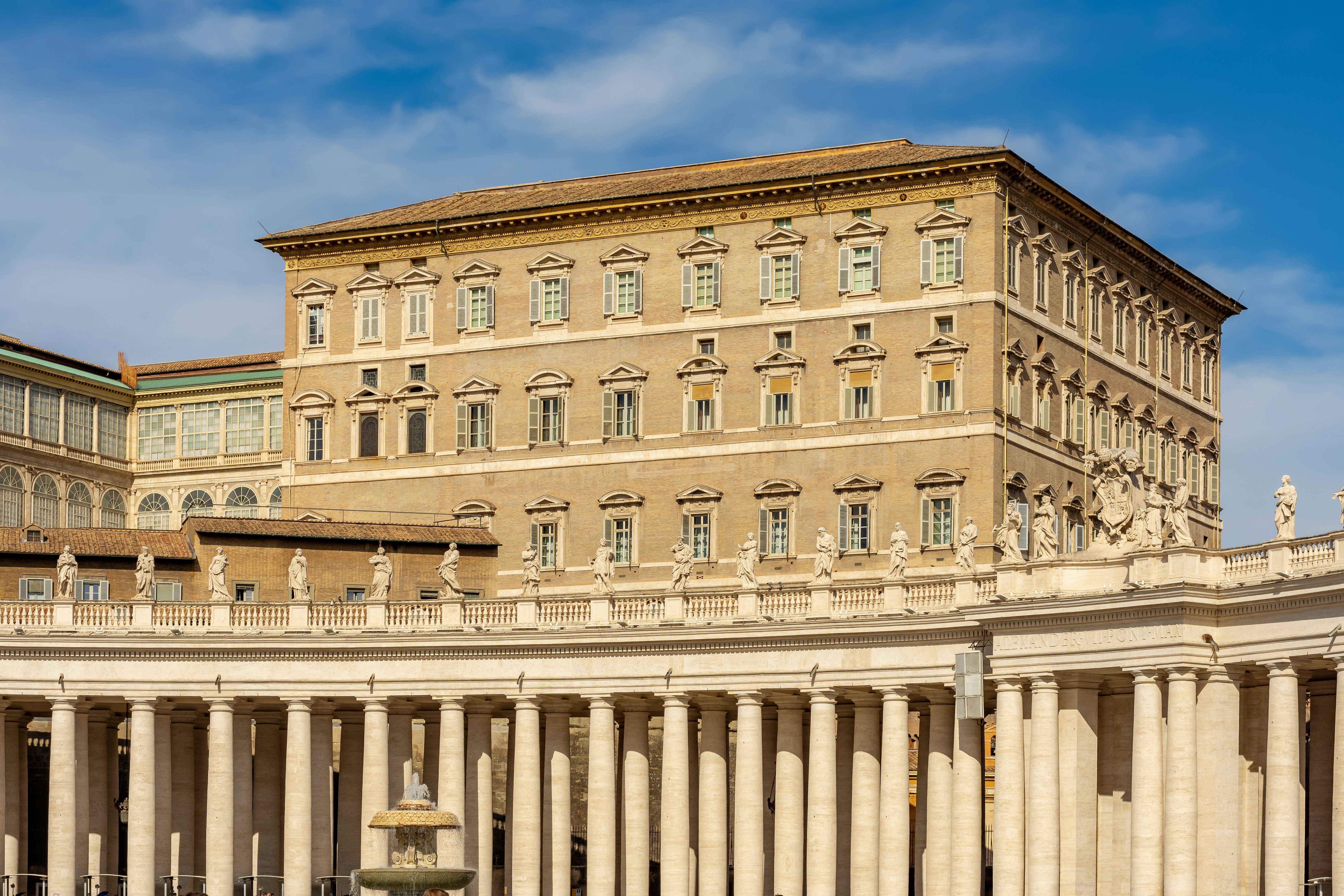 Apostolic palace (official residence of reigning pope) in Vatican
1454047372
apostle, square, historic, official, residence, pietro, saint, column, san, piazza, italian, destination, apostolico, apostolic, bernini, papal, catholic, famous, peter, st, building, landmark
