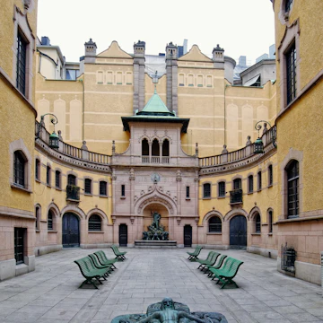 Hallwyl Museum inner courtyard.