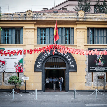 Hoa Lo Prison, an infamous prison built by French colonists where American POW were kept during Vietnam war.