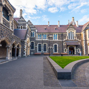 The Arts Centre Te Matatiki Toi Ora building in Christchurch, New Zealand.