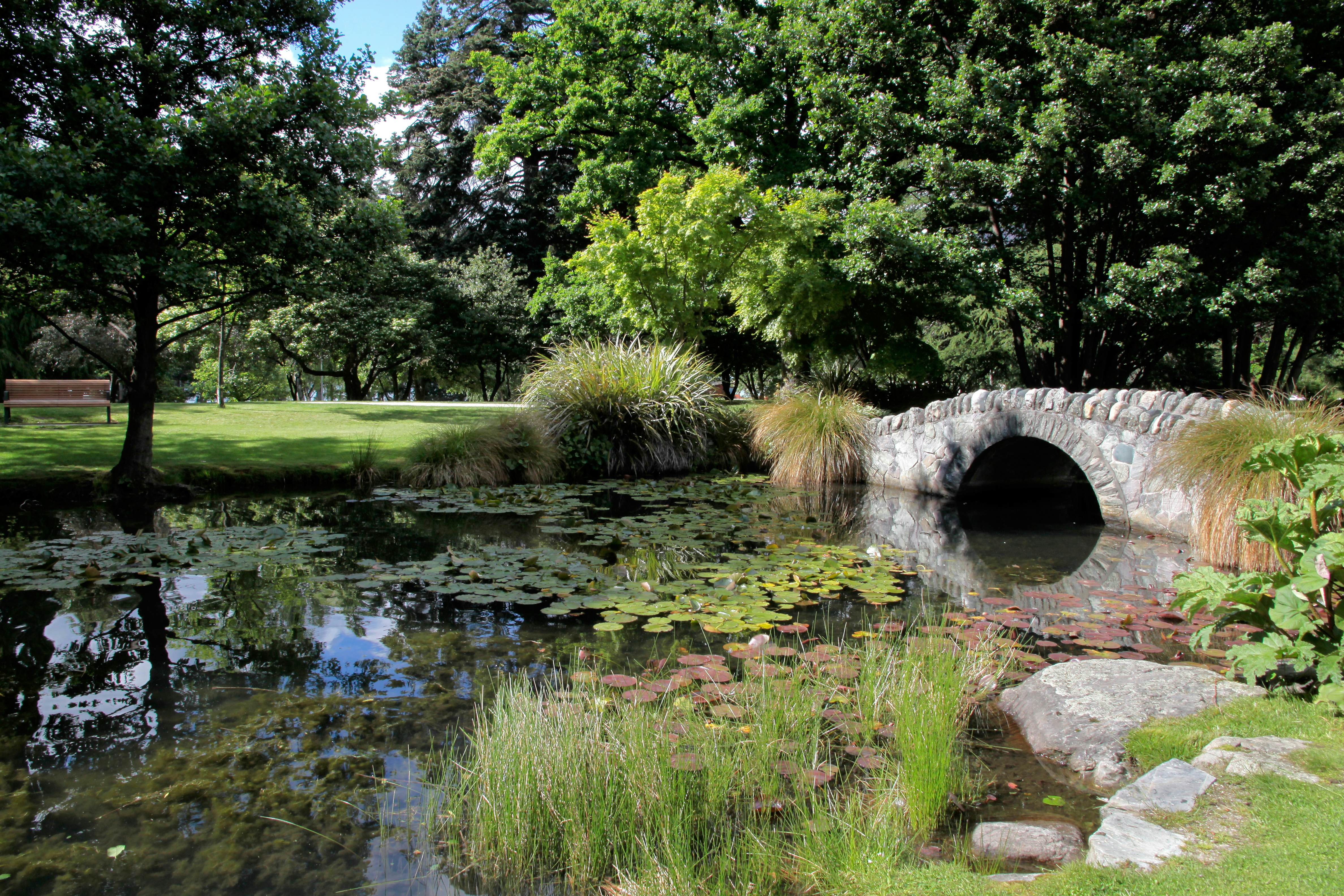 Bridge in Queenstown Gardens.
