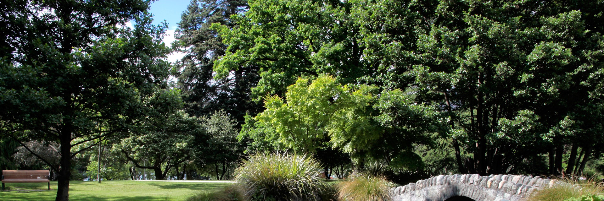 Bridge in Queenstown Gardens.