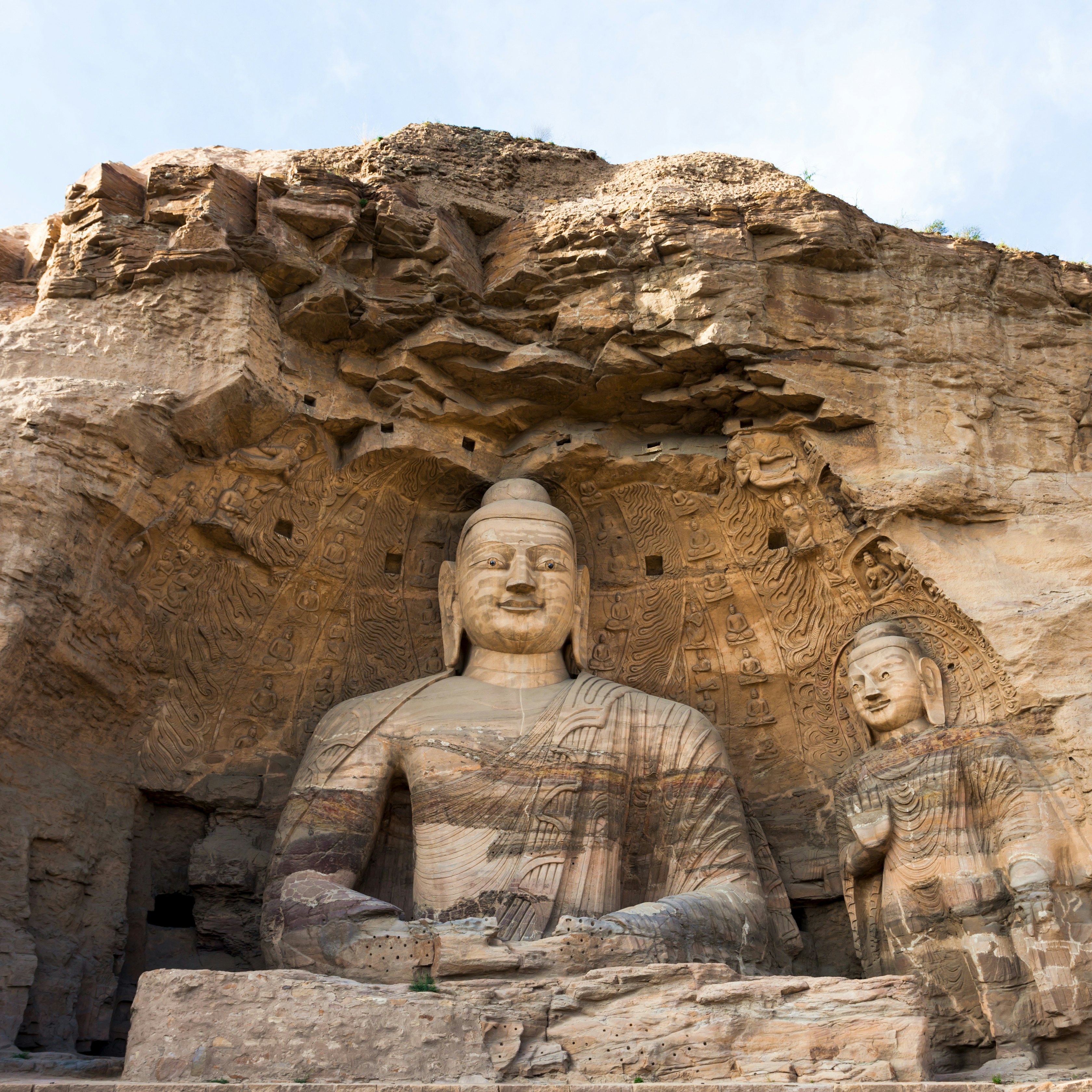 Built in 460-525 AD, the Yungang caves in Datong, China, are composed of 252 caves with more than 51,000 Buddha statues carved in the stone
471407199
Yungang Buddhist Caves, Stone - Object, Datong, Porcelain, Carving - Craft Product, Statue, Buddha, Buddhism, Religion, Spirituality, Shanxi Province - North East China, China - East Asia, Asia, United Nations Educational, Scientific And Cultural Organization, UNESCO World Heritage Site