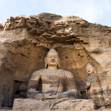 Built in 460-525 AD, the Yungang caves in Datong, China, are composed of 252 caves with more than 51,000 Buddha statues carved in the stone
471407199
Yungang Buddhist Caves, Stone - Object, Datong, Porcelain, Carving - Craft Product, Statue, Buddha, Buddhism, Religion, Spirituality, Shanxi Province - North East China, China - East Asia, Asia, United Nations Educational, Scientific And Cultural Organization, UNESCO World Heritage Site