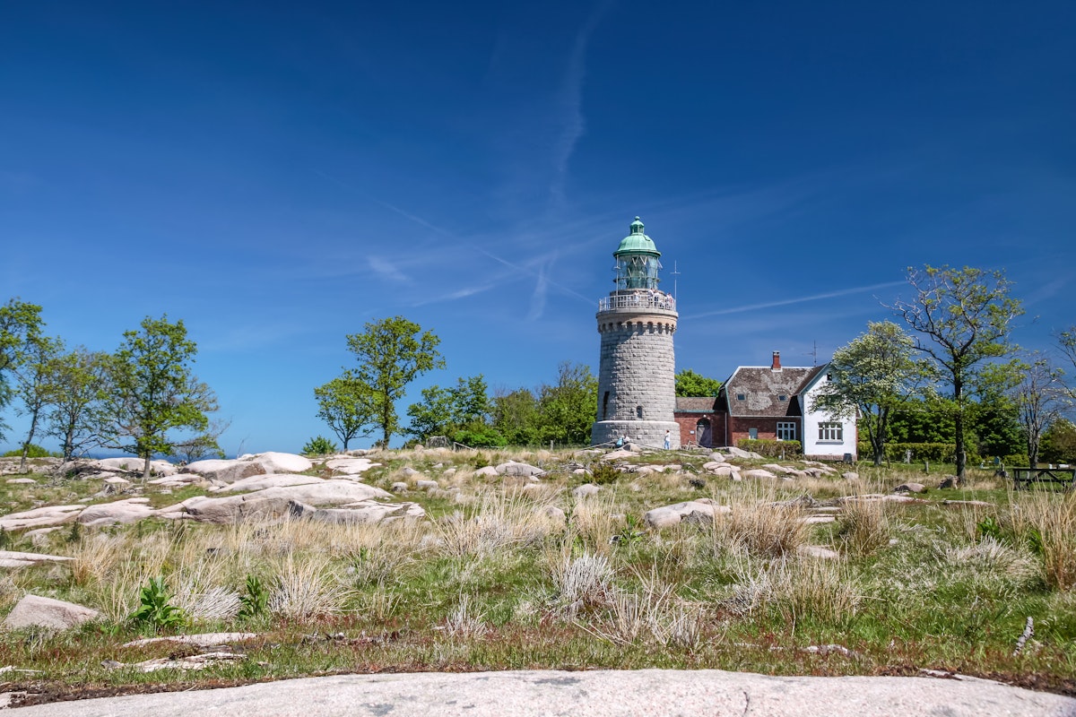 Hammeren lighthouse on Bornholm Island, Denmark.