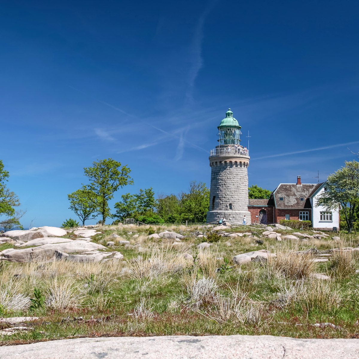 Hammeren lighthouse on Bornholm Island, Denmark.