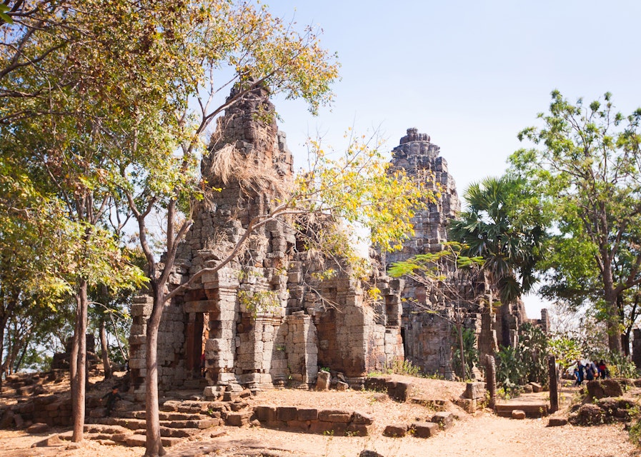 Prasat Banan temple in Battambang, Cambodia.