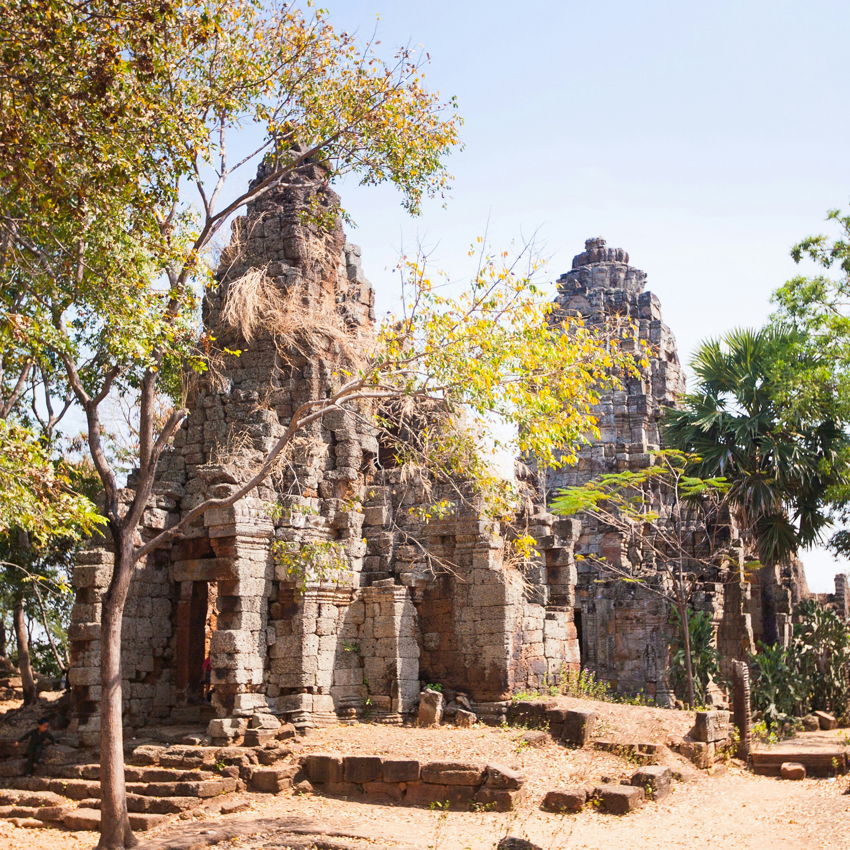 Prasat Banan temple in Battambang, Cambodia.