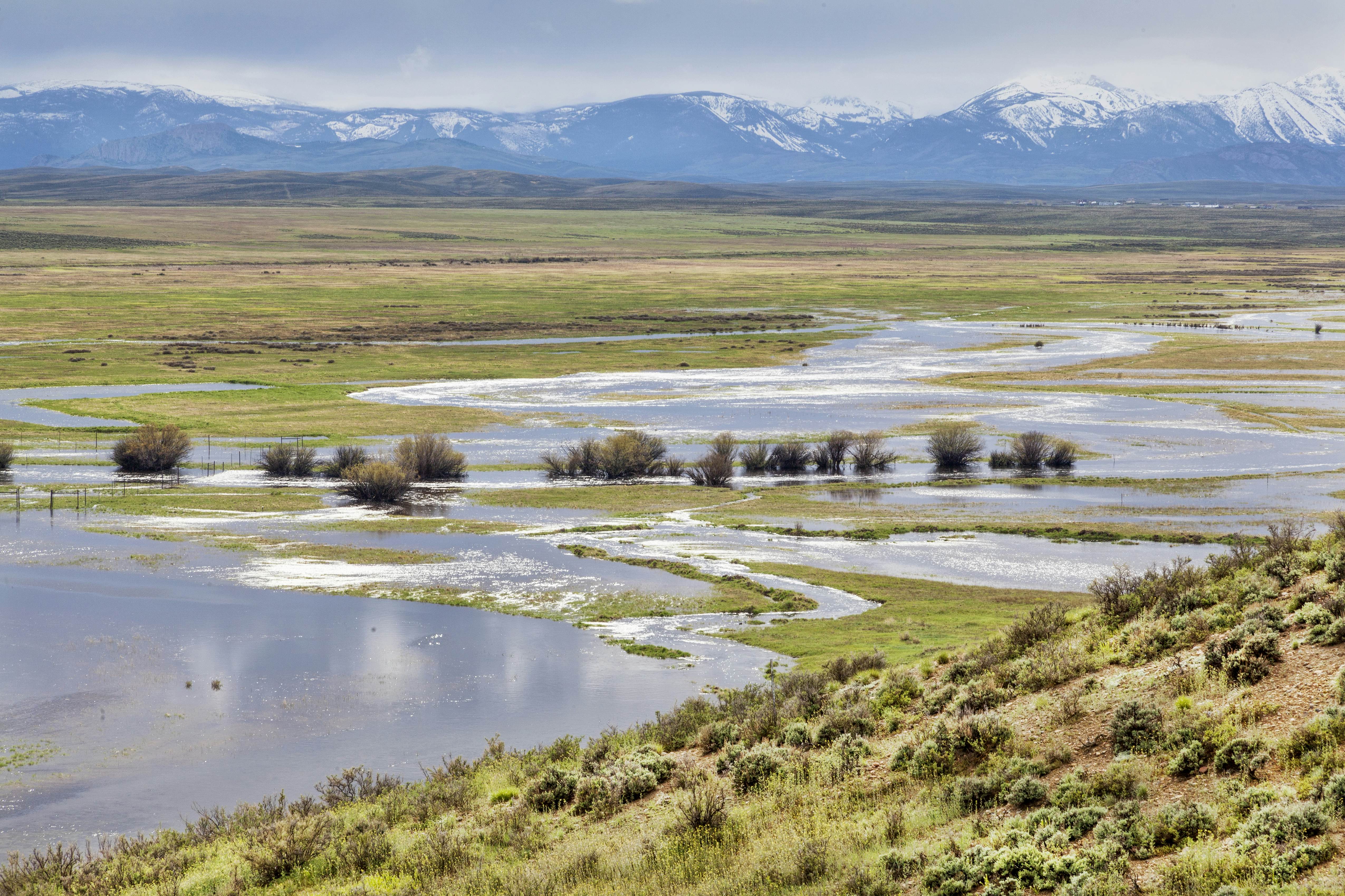 The Illinois River meanders through Arapaho National Wildlife Refuge.
