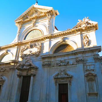 Savona,Italy,22 november 2015.Facade of the cathedral of Savona, built between 1584 and 1605. Inside there are valuable works of art.
501786660
16th Century Style, Facade, Art, Carving - Craft Product, Statue, Sculpture, Religion, Baroque Style, History, Ancient, Old, Italian Culture, Architecture, Liguria, Italy, Europe, Cathedral, Church, Savona, Xvi Century, Italian Cathedral, Baroque Facade