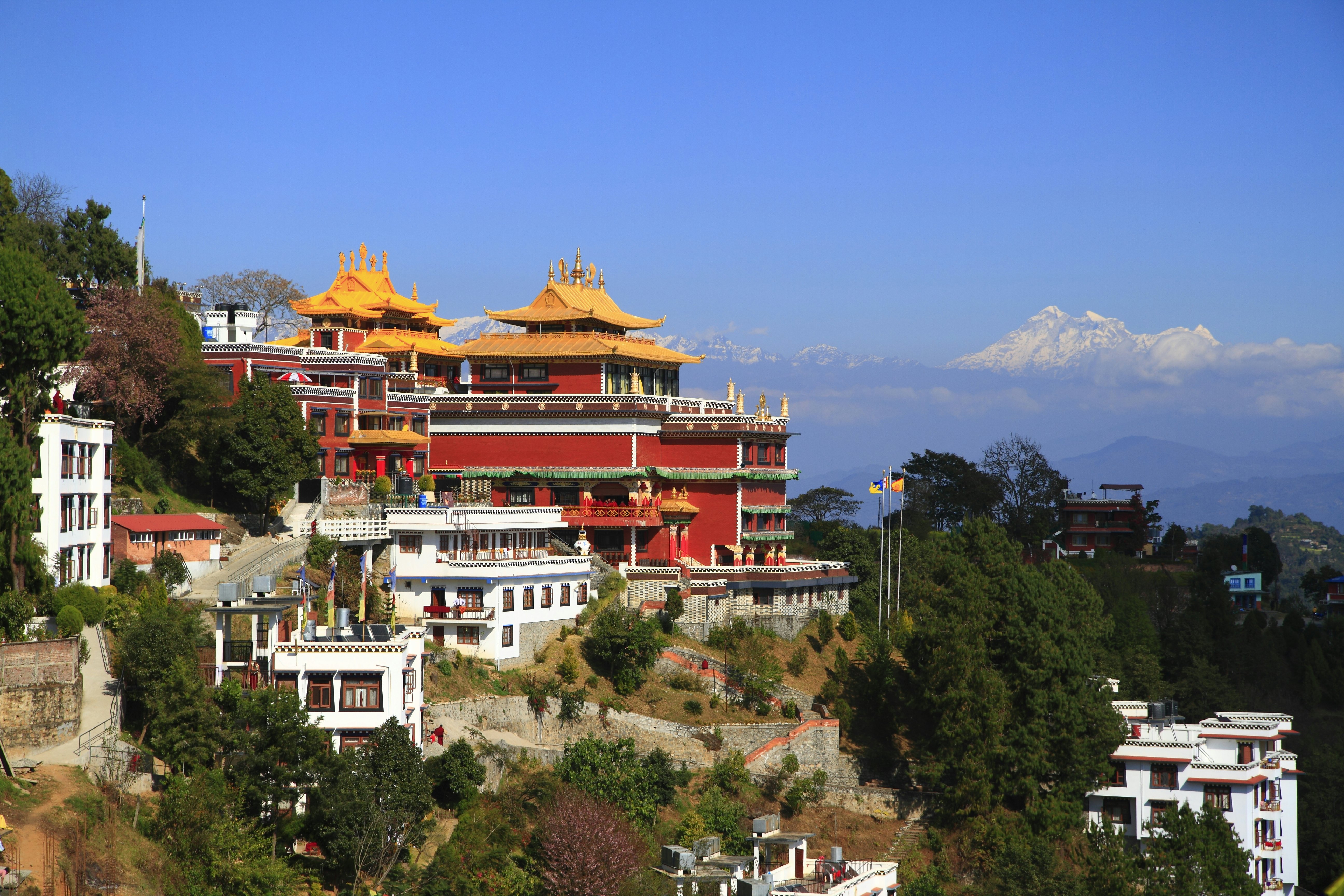 The Thrangu Tashi Yangtse Monastery in Nepal.