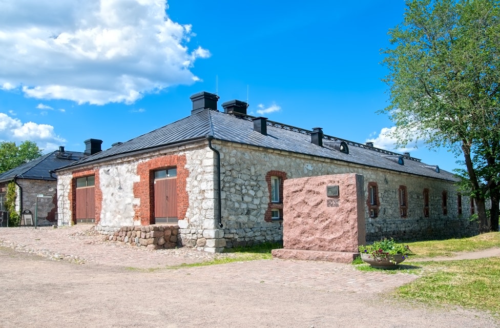 A Monument for memory of  "Red finns" shot here in 1918-19 and the South Karelia Museum in Fortress at Lappeenranta.