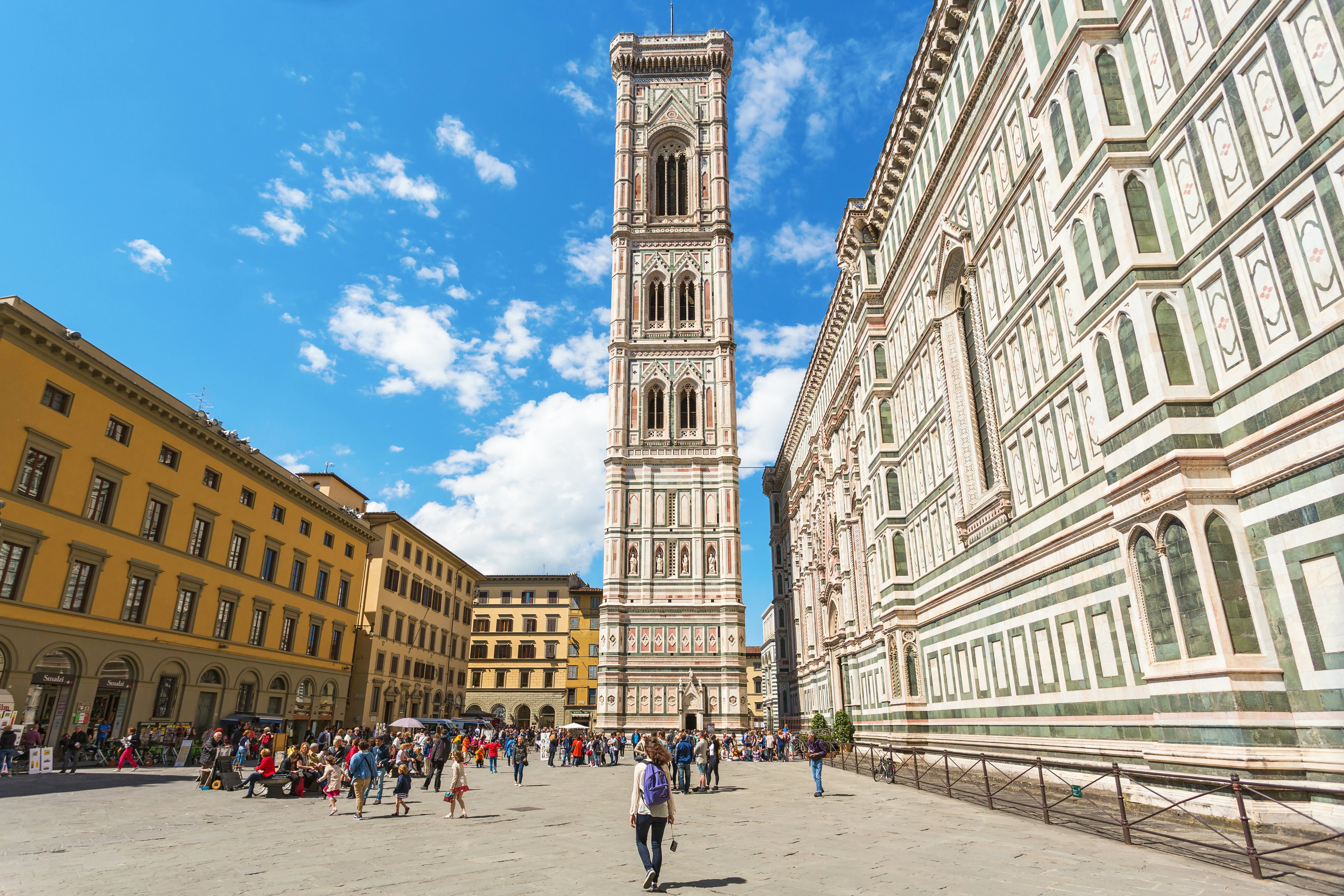 Giotto's bell tower at the Piazza del Duomo in Florence
658168180
piazza, cattedrale di santa maria del fiore, florence, landmark, heritage, historical, ornament, woman, giotto's bell tower