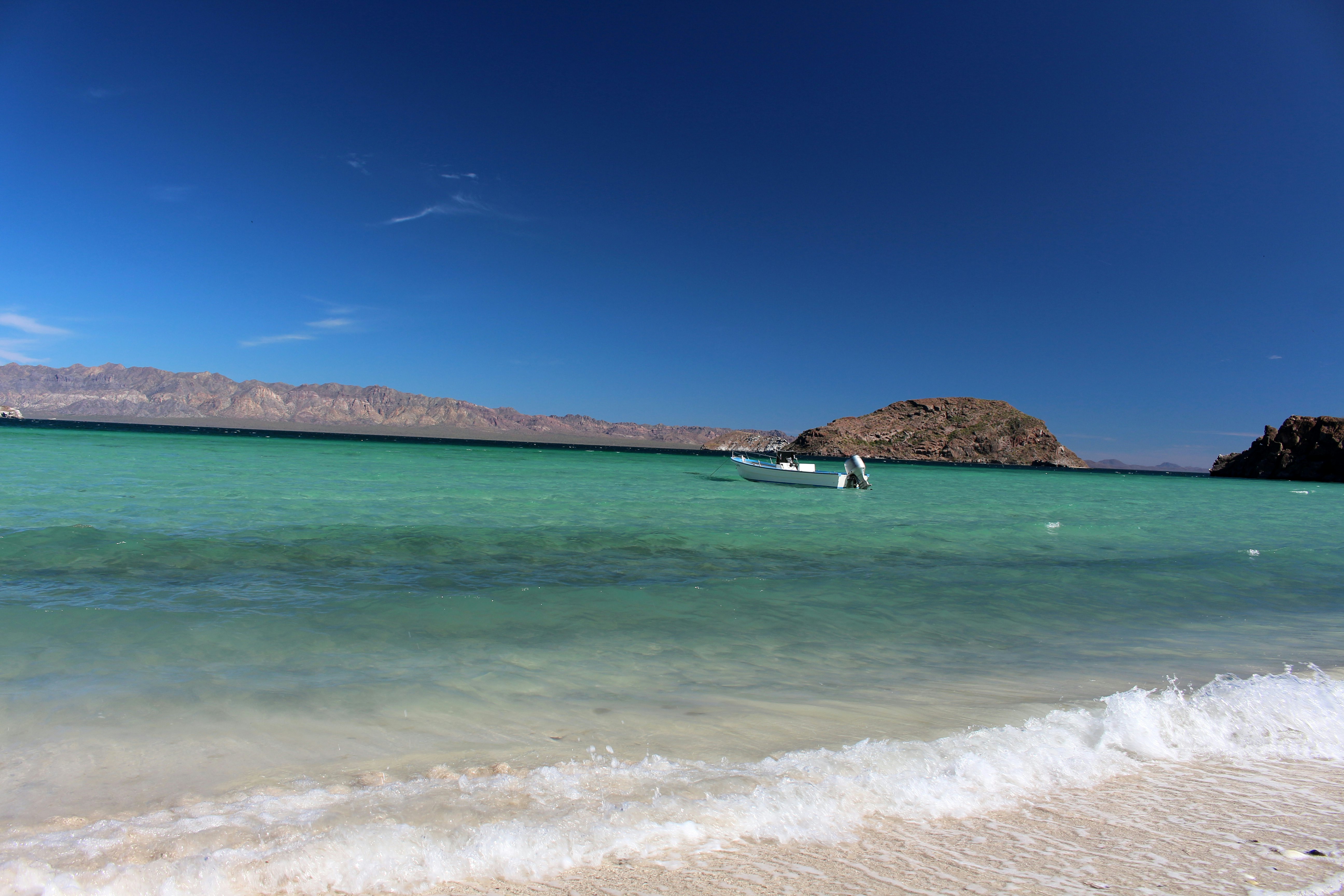 The beach of Bahía Concepción, Baja California Sur.