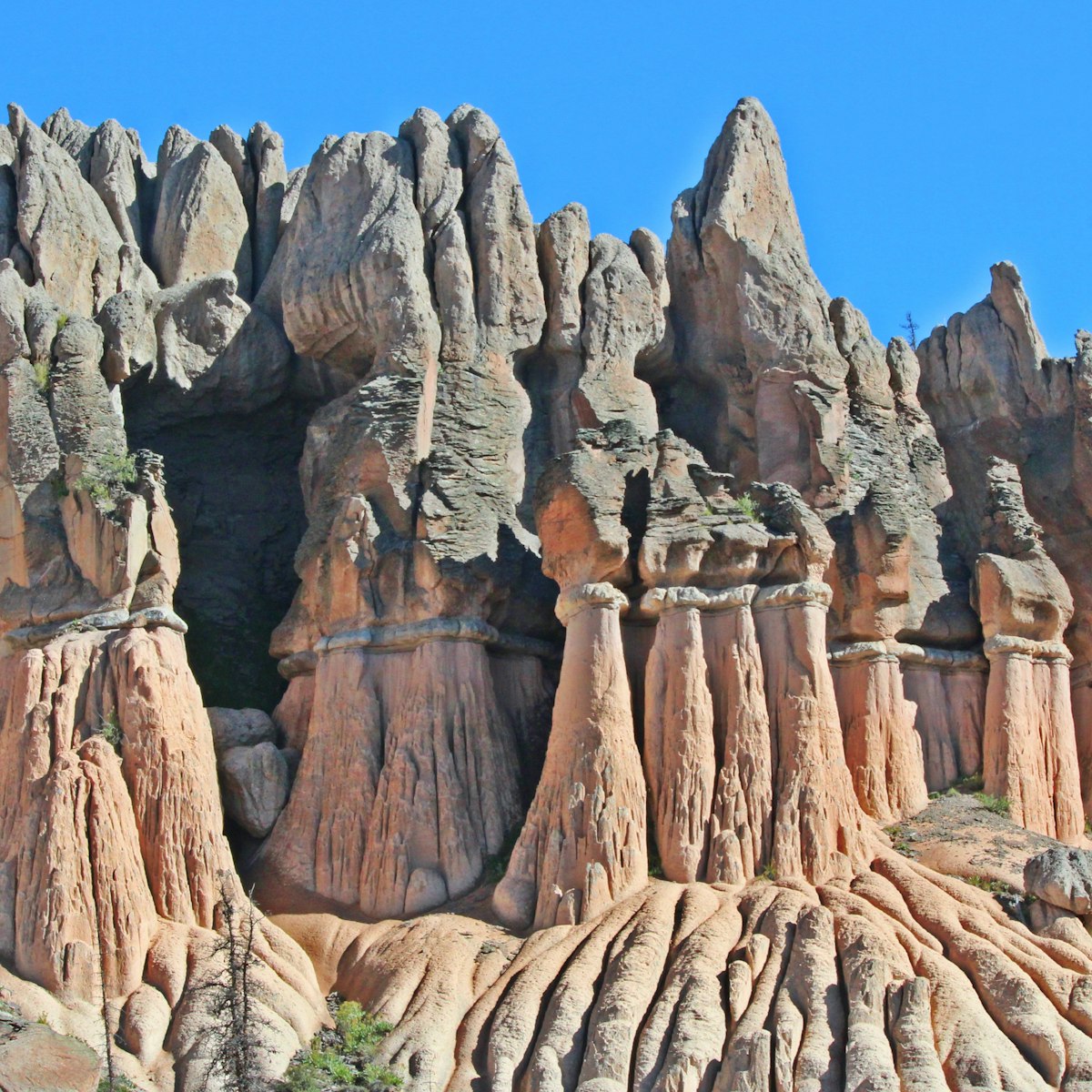 Unusual rock formations at Wheeler Geologic Area in Colorado.