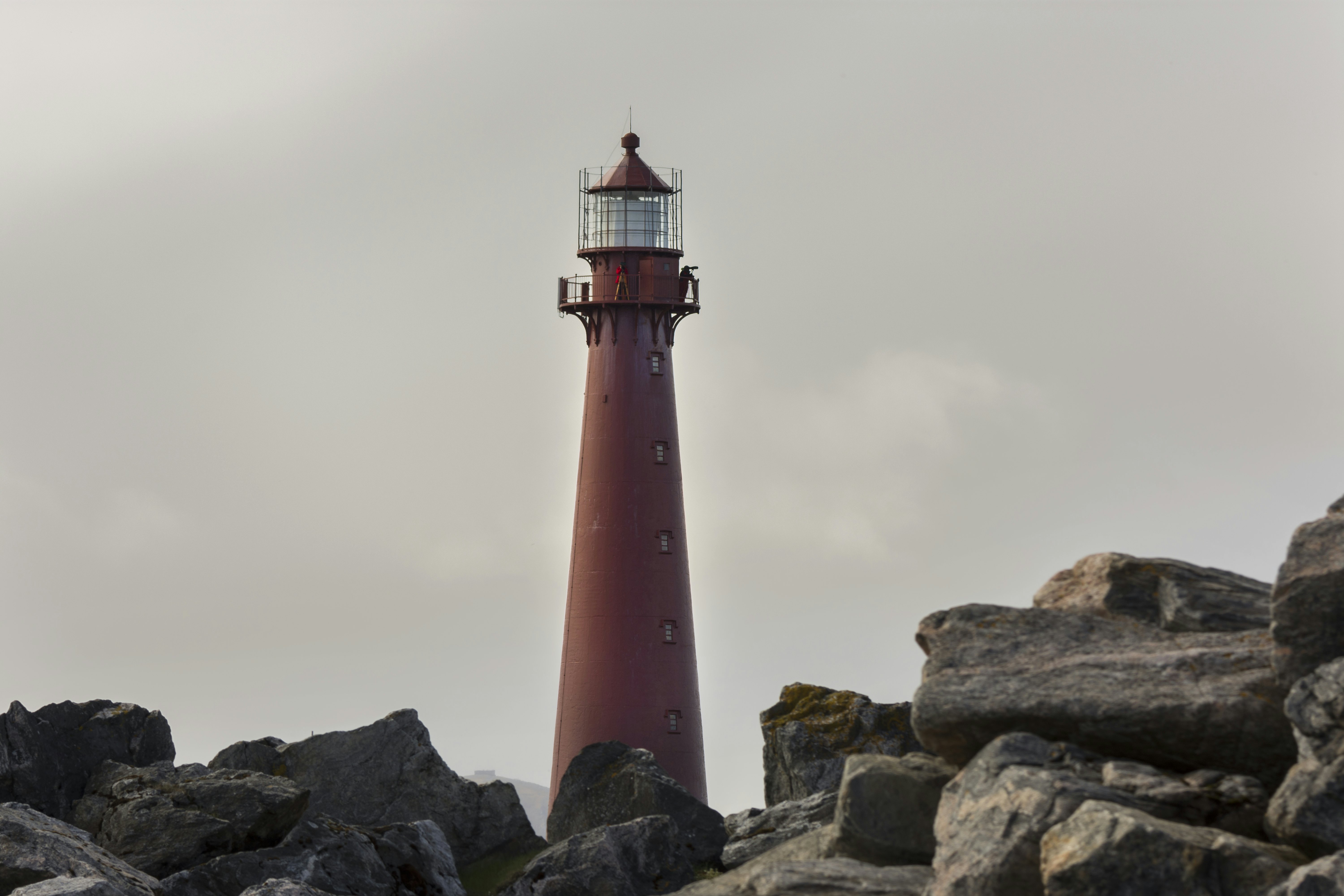 Red lighthouse in Andenes.