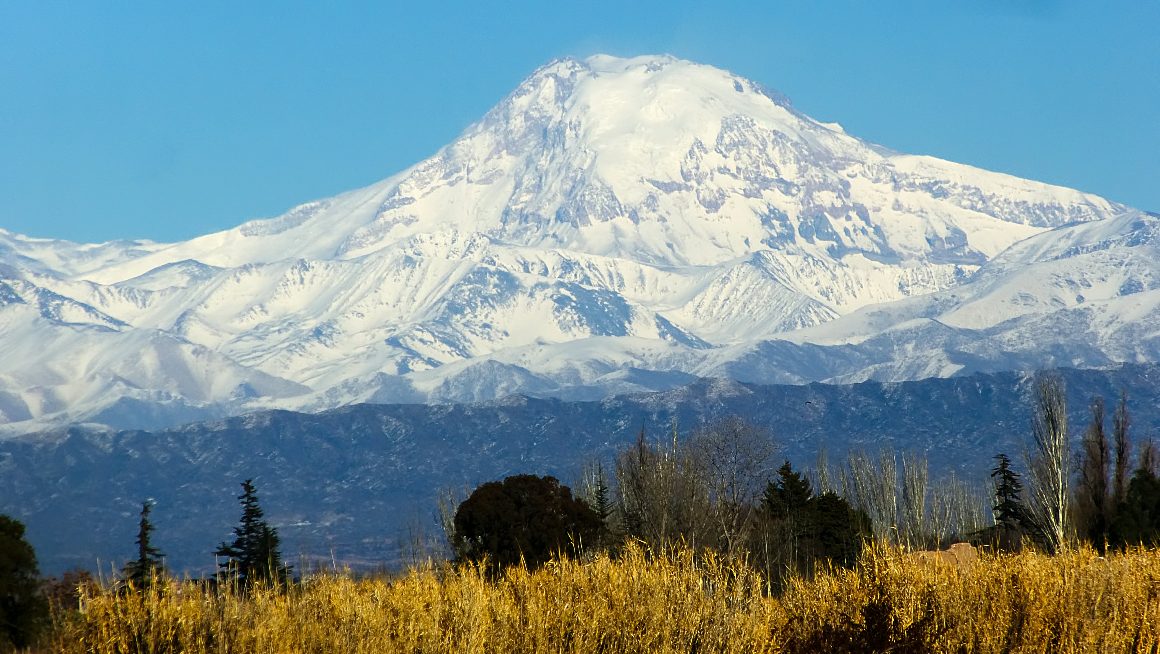 Tupungato volcano in Argentina.
