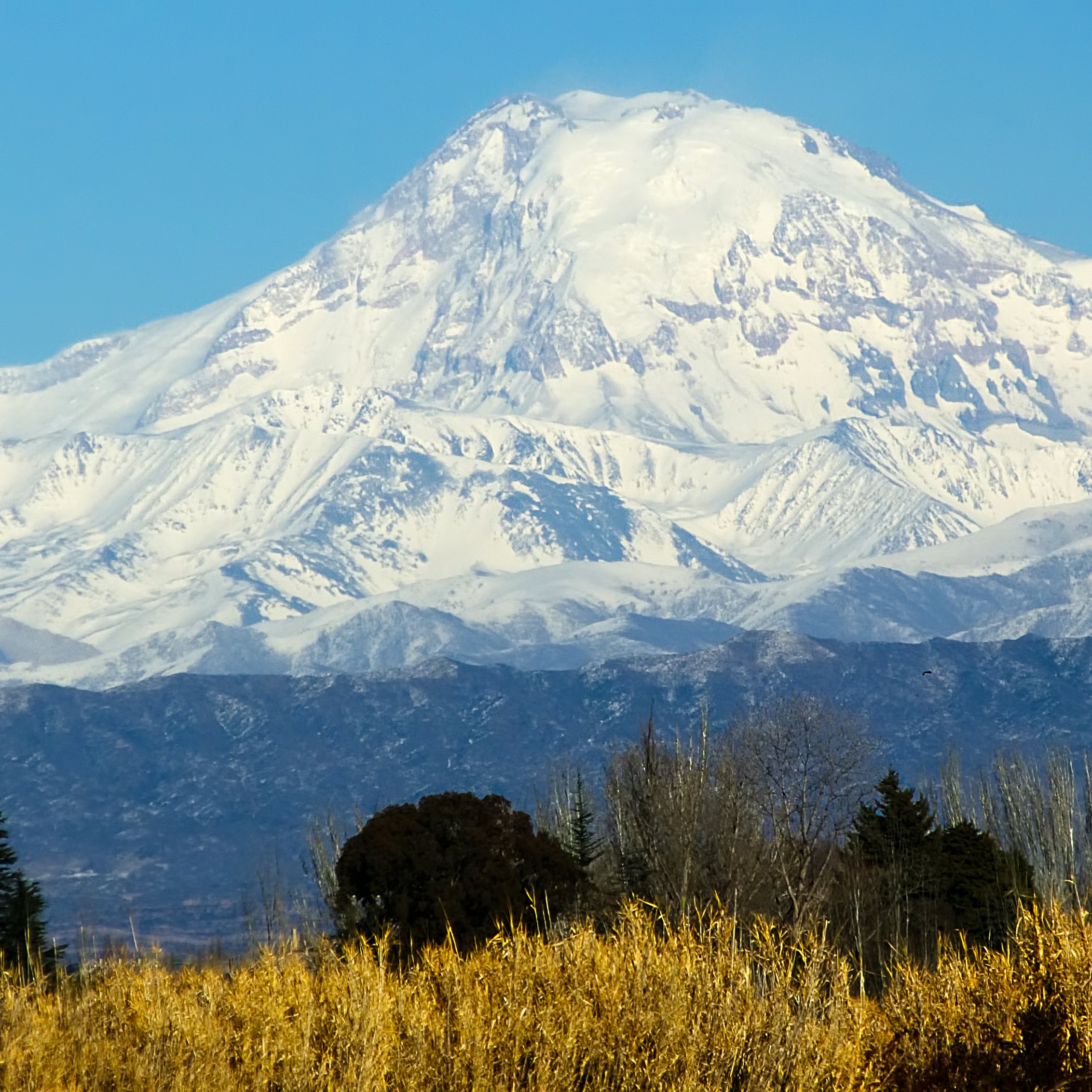 Tupungato volcano in Argentina.