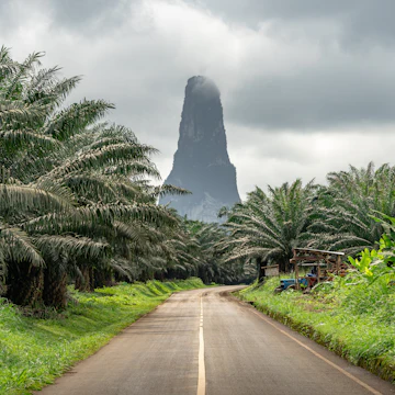 Pico Cão Grande in Sao Tome and Principe, nature landscape. Travel to Sao Tome and Principe. Beautiful paradise island in Gulf of Guinea. Former colony of Portugal.; Shutterstock ID 1193588719; purchase_order: 65050; job: ; client: ; other:
1193588719