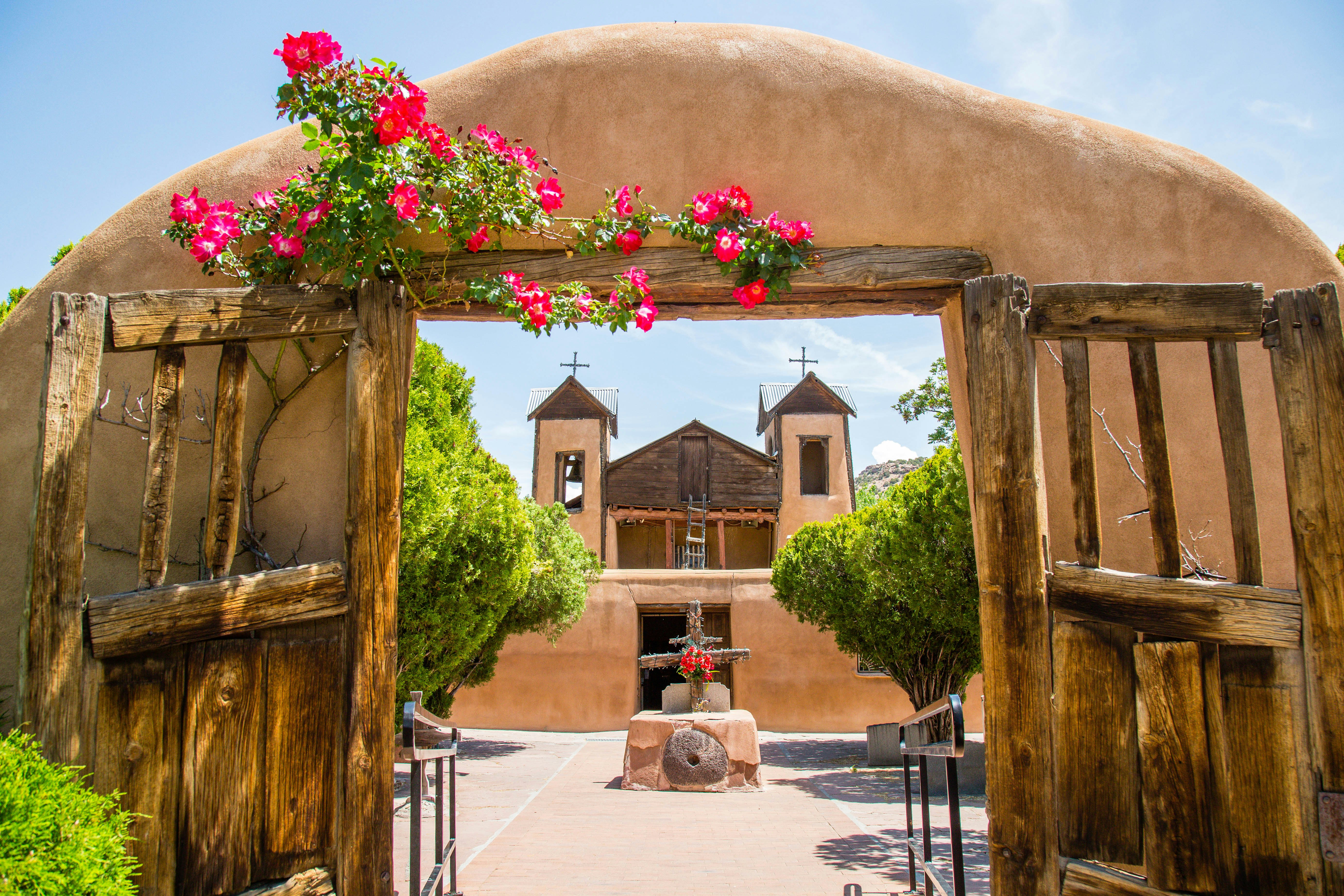 El Santuario de Chimayo pilgrimage site in New Mexico.