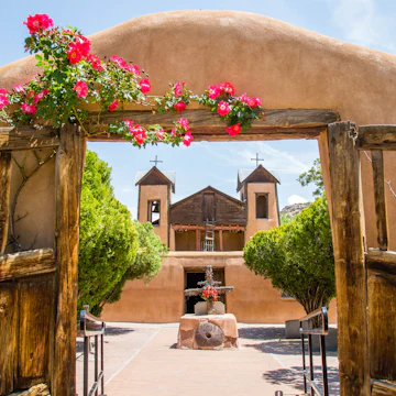 El Santuario de Chimayo pilgrimage site in New Mexico.