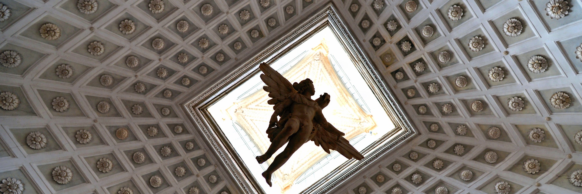 Venice, Italy 02.12.2018. detail of interior in historical Palazzo Grimani building with flying angel statue and wall decorations build in 1556; Shutterstock ID 1287835957; purchase_order: 65050; job: poi; client: ; other:
1287835957