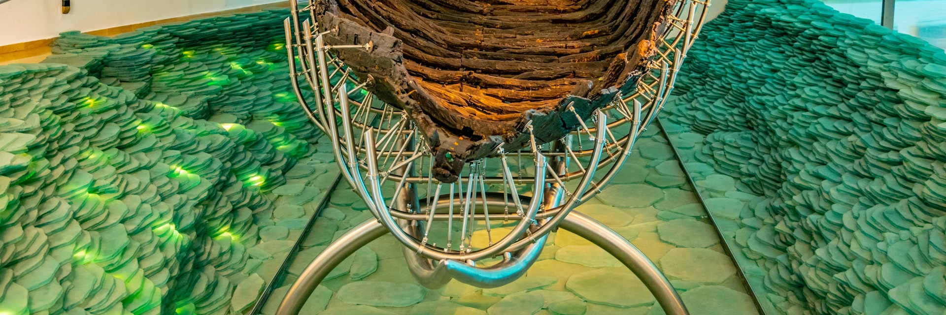 GINOSAR, ISRAEL, SEPTEMBER 15, 2018: An ancient wooden boat found in Ginosar, Israel; Shutterstock ID 1323755573; purchase_order: 65050; job: ; client: ; other:
1323755573