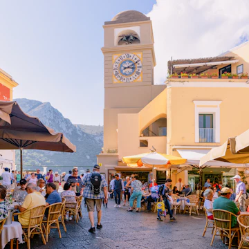 Capri, Italy - October 3, 2017: People at Piazza Umberto I Square with Church of Santo Stefano in old town of Capri Island town at Naples, Italy. Landscape at Italian coast. Anacapri in summer Amalfi; Shutterstock ID 1336975427; purchase_order: 65050; job: POI; client: ; other:
1336975427