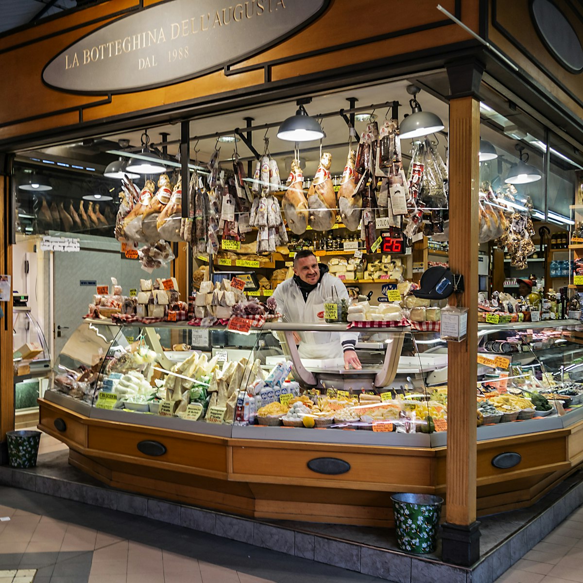 FLORENCE, ITALY - JANUARY 10, 2018: Florence market hall of Sant'Ambrogio (Mercato Sant Ambrogio) at Piazza Ghiberti. Market hall has everything you need: cheese, meats, fruits, veggies …; Shutterstock ID 1394981336; purchase_order: 65050; job: poi; client: ; other:
1394981336
