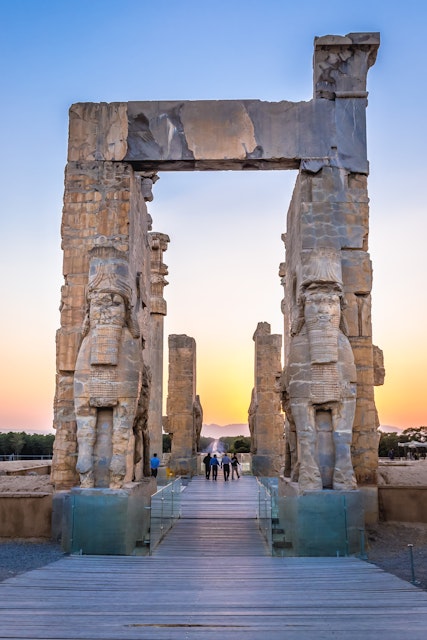 Persepolis, Iran - October 22, 2016: Sculptures of gate of All Nations in ruins of Persepolis ancient city in Fars Province; Shutterstock ID 1527829604; purchase_order: 65050; job: ; client: ; other:
1527829604