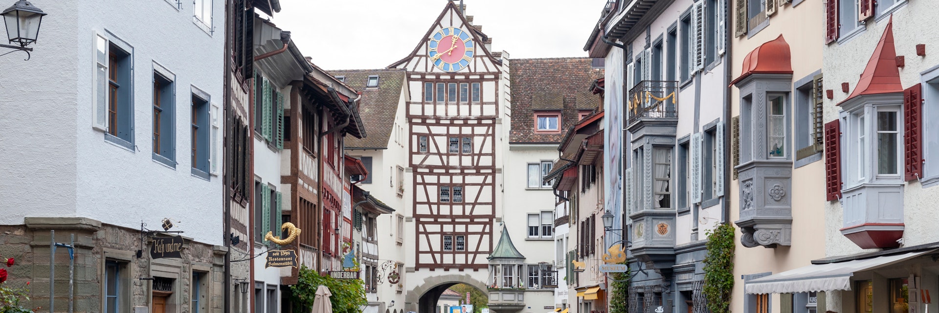 Stein Am Rhein, Switzerland - October 2019: Preserved historic buildings at Rathausplatz, a town square in old small city of Stein Am Rhein, Switzerland.; Shutterstock ID 1551347360; purchase_order: 65050; job: ; client: ; other:
1551347360