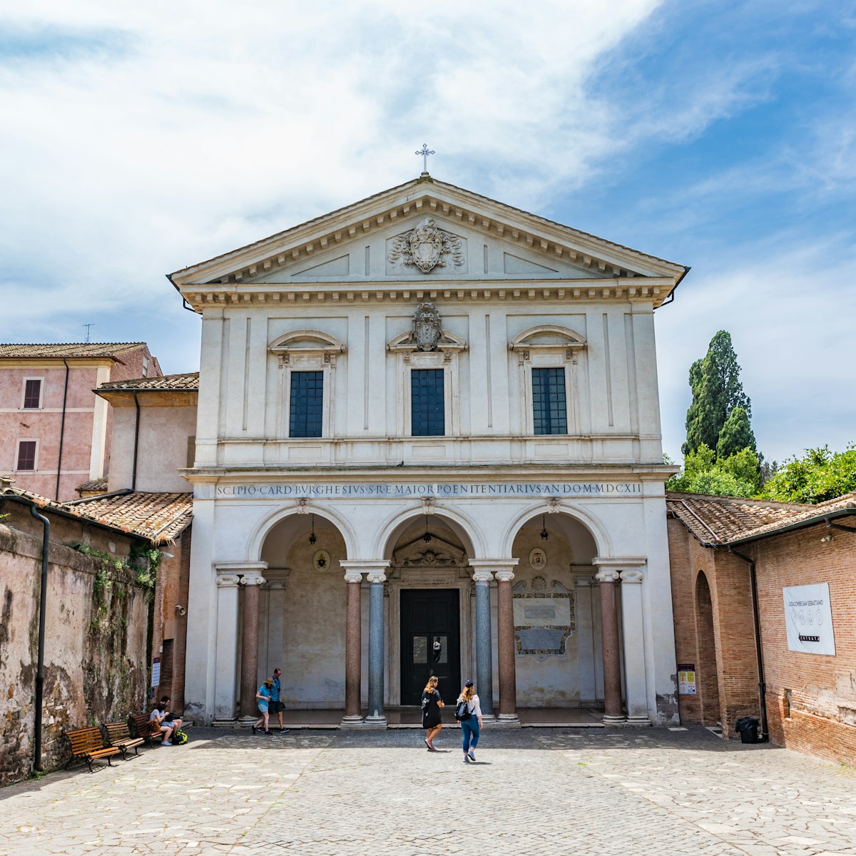 ROME, ITALY - JUNE 15, 2019:  The San Sebastiano fuori le mura (Saint Sebastian outside the walls) is a basilica in Rome, central Italy.; Shutterstock ID 1689007471; purchase_order: 65050; job: poi; client: ; other:
1689007471