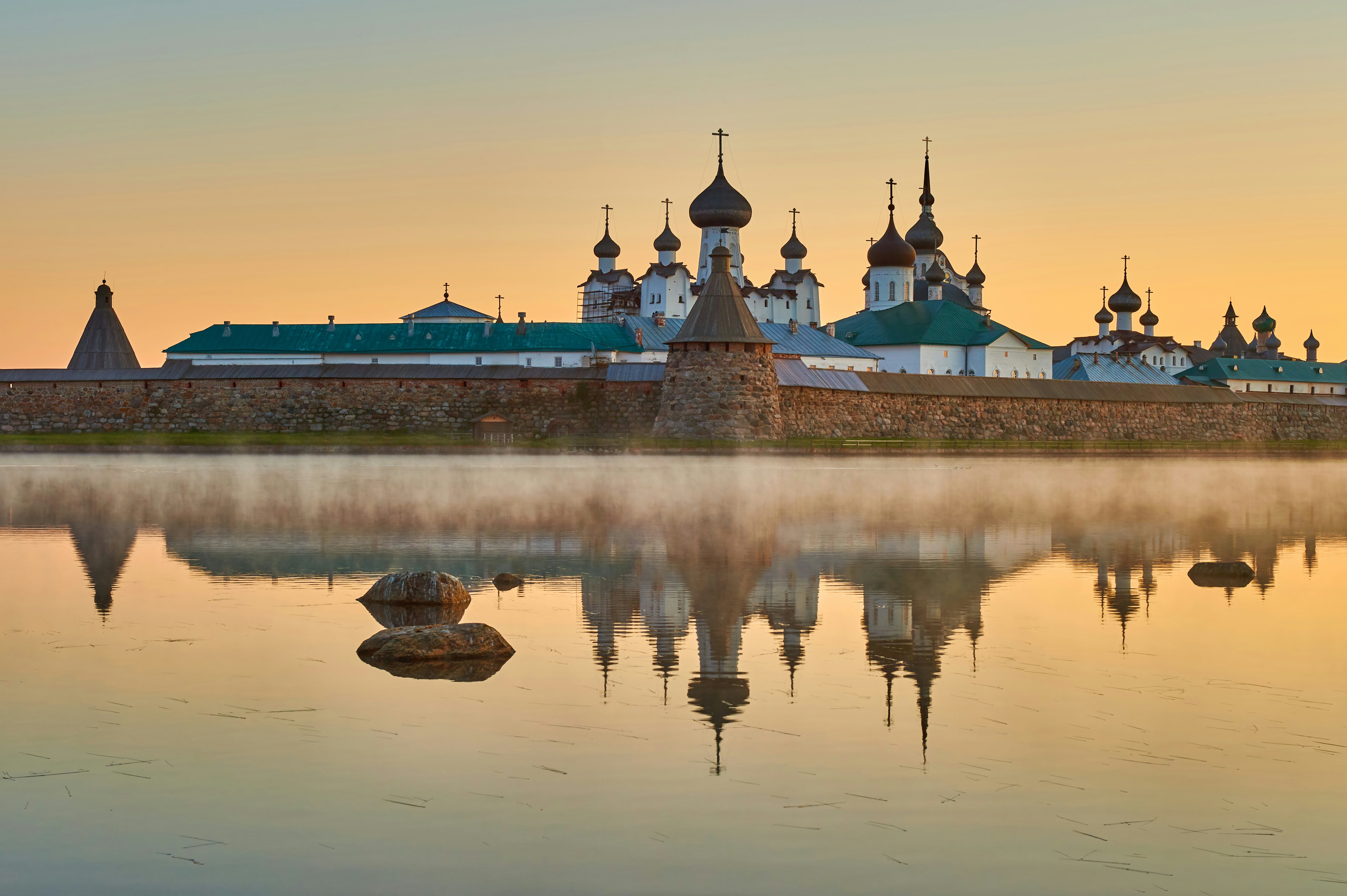 Solovetsky Spaso-Preobrazhensky Transfiguration Monastery (iconic view, Solovki Kremlin). White Sea, Russia, Arkhangelsk region, Solovki island; Shutterstock ID 1737751220; your: Sloane Tucker; gl: 65050; netsuite: Online Editorial; full: POI
1737751220
