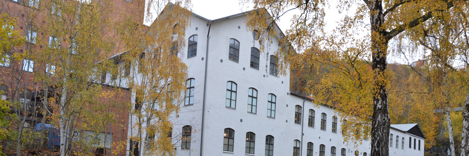 Exterior of Factory Museum Husqvarna.
