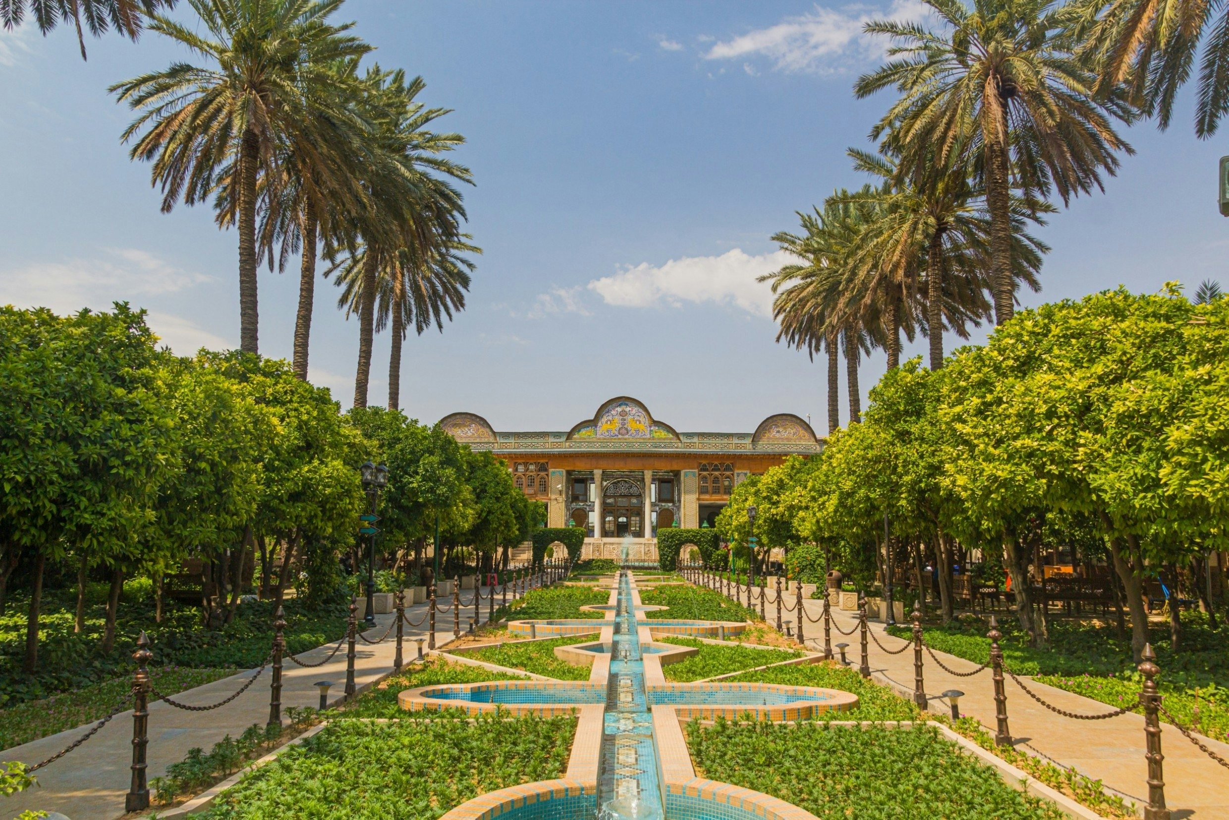 Naranjestan garden with Qavam House in Shiraz, Iran; Shutterstock ID 2154407523; purchase_order: 65050; job: ; client: ; other:
2154407523