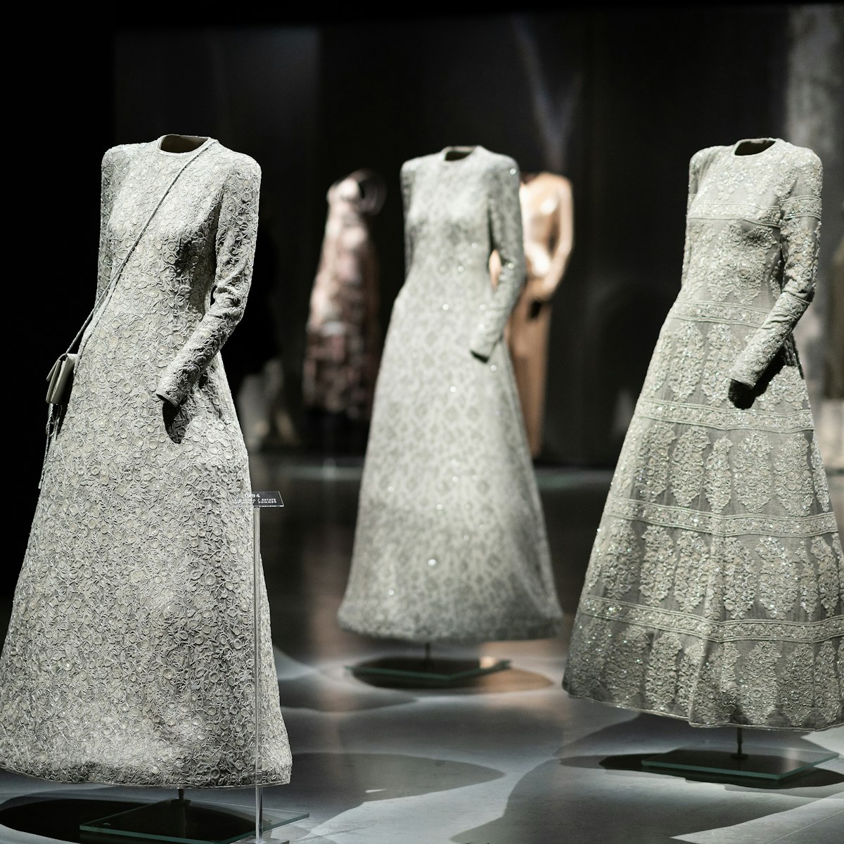 Italy, Milan - 04 December, 2022: Permanent exhibition space with luxury dresses and costumes. Armani Silos, the fashion art space in Milan dedicated to the Armani style. Armani dresses.; Shutterstock ID 2244482255; purchase_order: 65050; job: poi; client: ; other:
2244482255