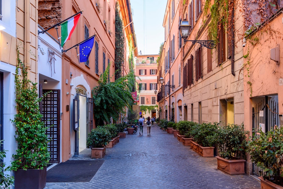 Roma, Italy - October 2022: Narrow Via Margutta street near piazza del Popolo square; Shutterstock ID 2250011871; your: Claire Naylor; gl: 65050; netsuite: Online ed; full: Rome POIs updates
2250011871