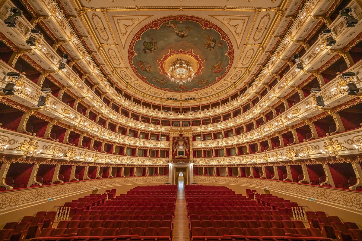 Parma, Italy - April 10, 2023: panoramic view of the historic Teatro Regio, formerly known as New Ducal Theatre, in Emilia-Romagna, Italy.
2288549657