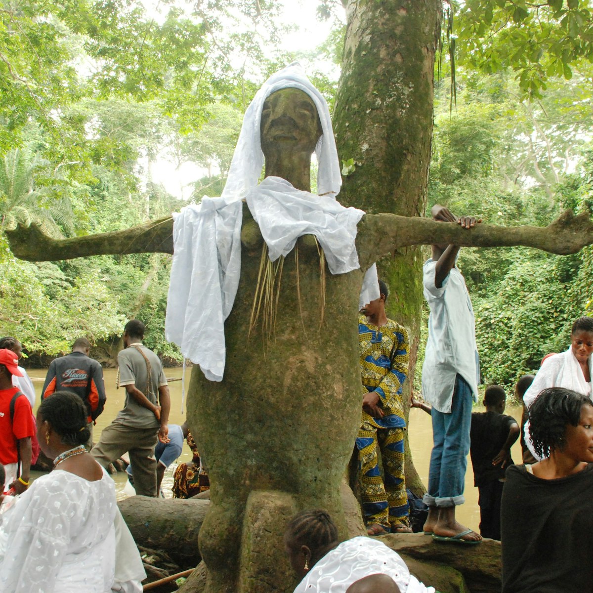 Osun State, Nigeria - August 15th, 2015 - Osun shrine by the river.
2294601747
