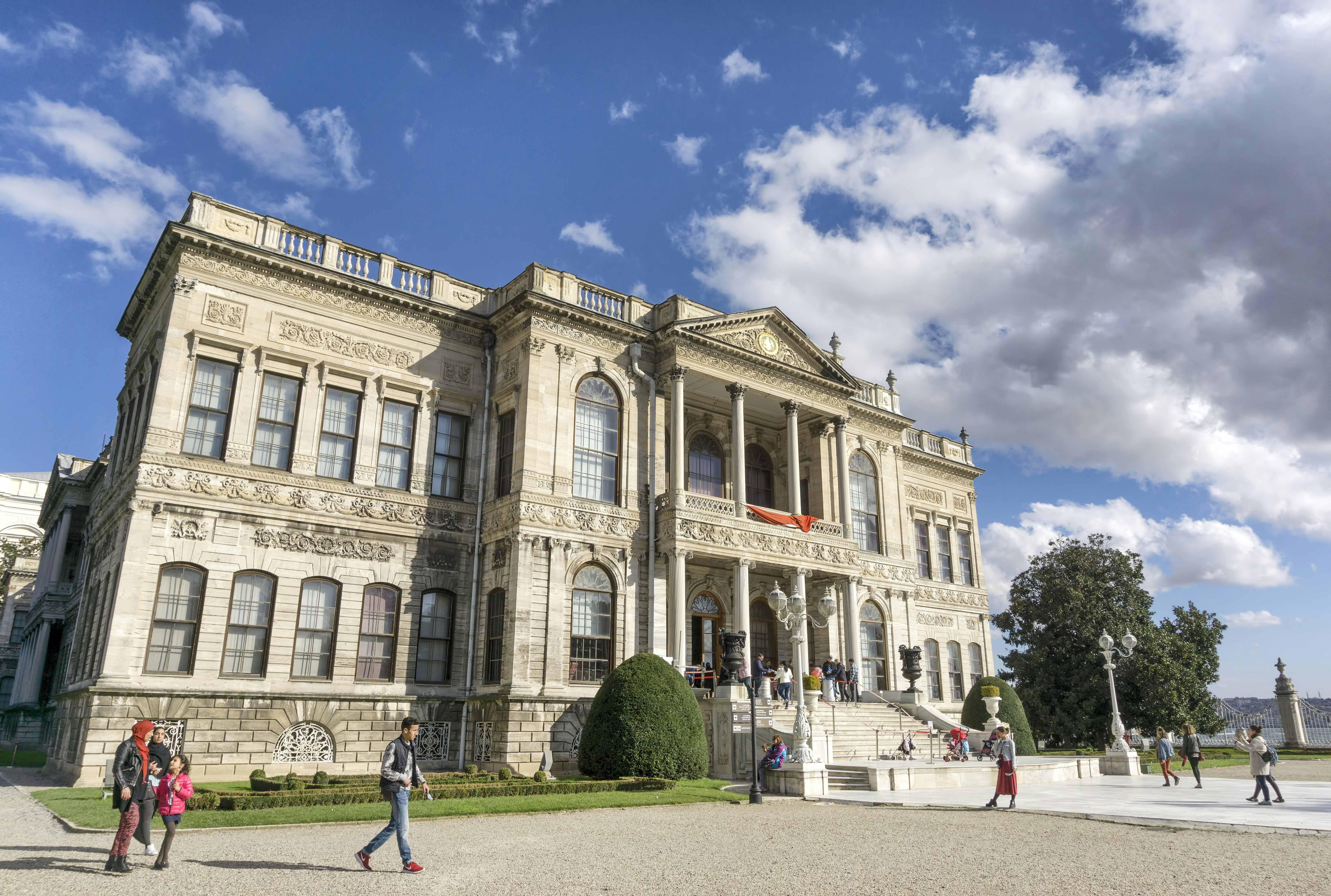 Exterior of Dolmabahce Palace Selamlik Building.