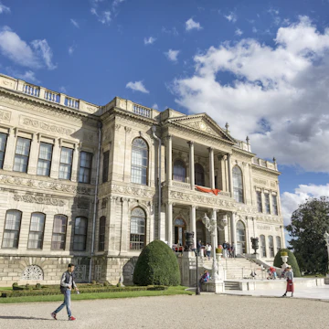 Exterior of Dolmabahce Palace Selamlik Building.