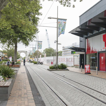 Outside of Quake City, a special exhibition about the Canterbury earthquakes in 2010-2011.