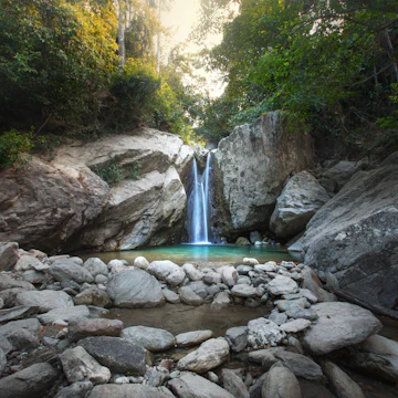 Talipanan Falls at Mindoro island, Philippines.