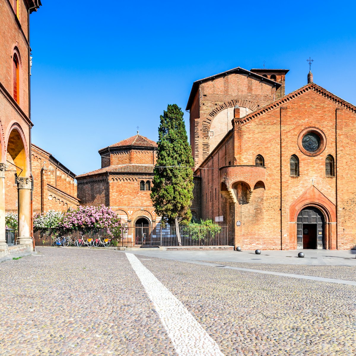 Bologna, Italy - The basilica of Santo Stefano, Holy Jerusalem, known as Seven Churches. Emilia-Romagna region.; Shutterstock ID 660489289; purchase_order: 65050; job: poi; client: ; other:
660489289