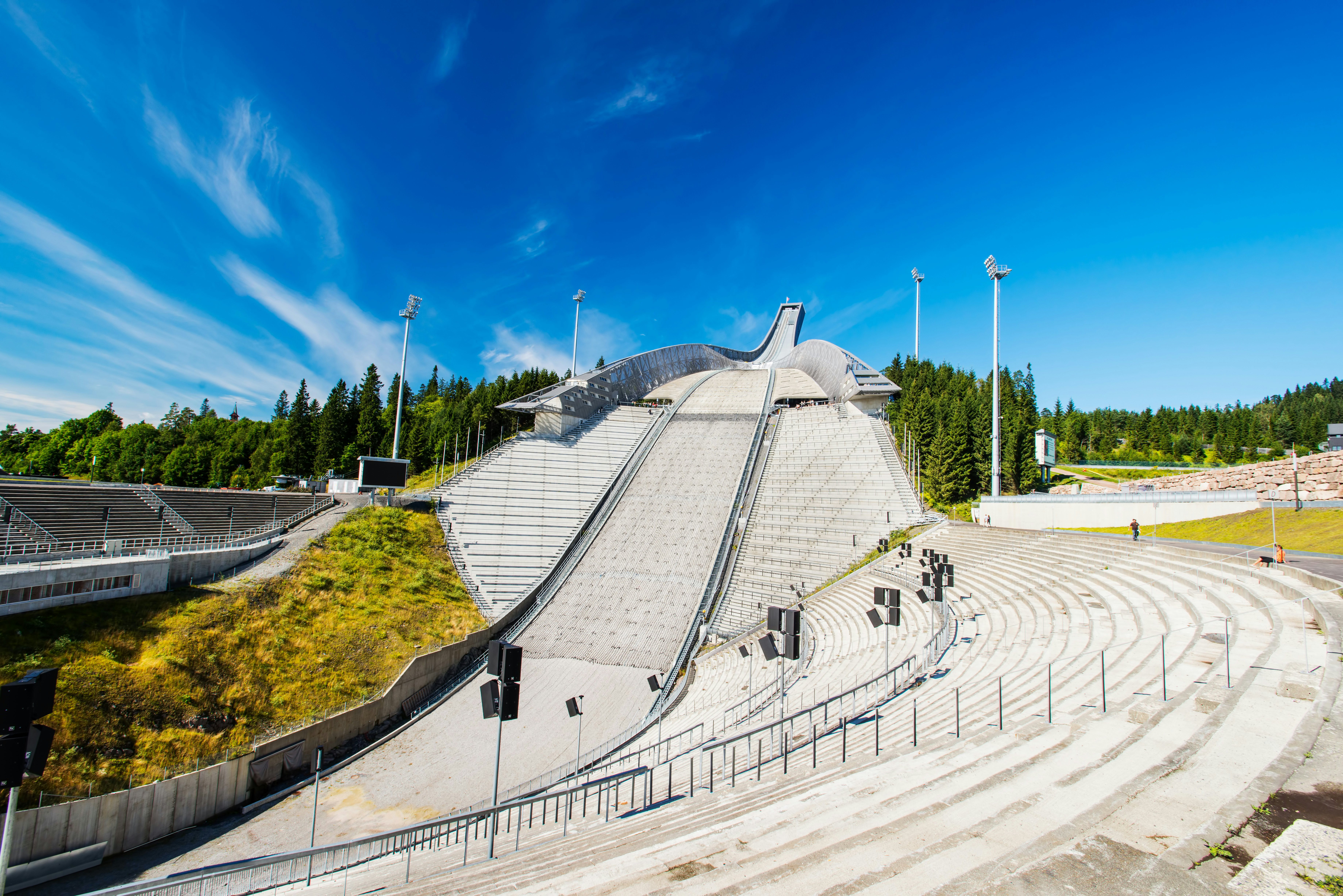 Holmenkollbakken Ski Jump located in Oslo, Norway.