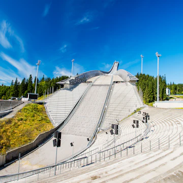 Holmenkollbakken Ski Jump located in Oslo, Norway.