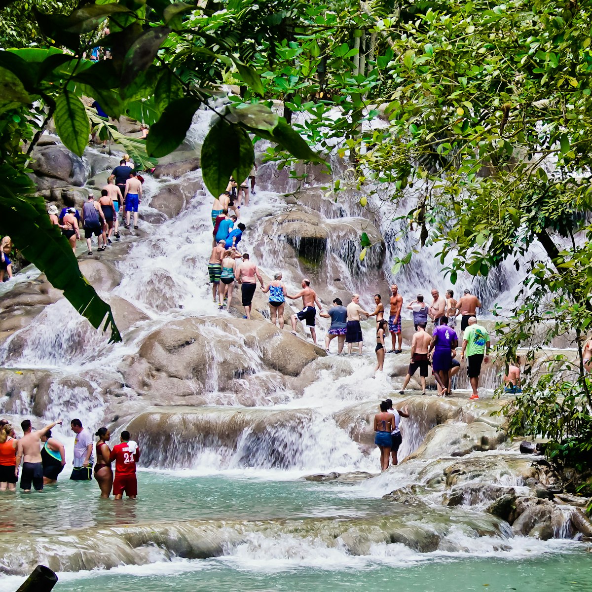 January 31, 2019: Tourists climbing the rocky terrace of Dunn’s River Falls.
1420942997
adventure, american, beautiful, caribbean, climbing, culture, dunn's river falls, environment, falls, family, flow, forest, fun, green, hand holding, jamaica, jungle, kids, landscape, lifestyle, man, nature, ocho rios, outdoor, people, plant, recreation, river, rock, rocky, saint ann, scenery, scenic, season, sport, tourism, tourist, travel, tree, vacation, vertical, view, wading, walking, water, waterfalls, white, winter, women, work