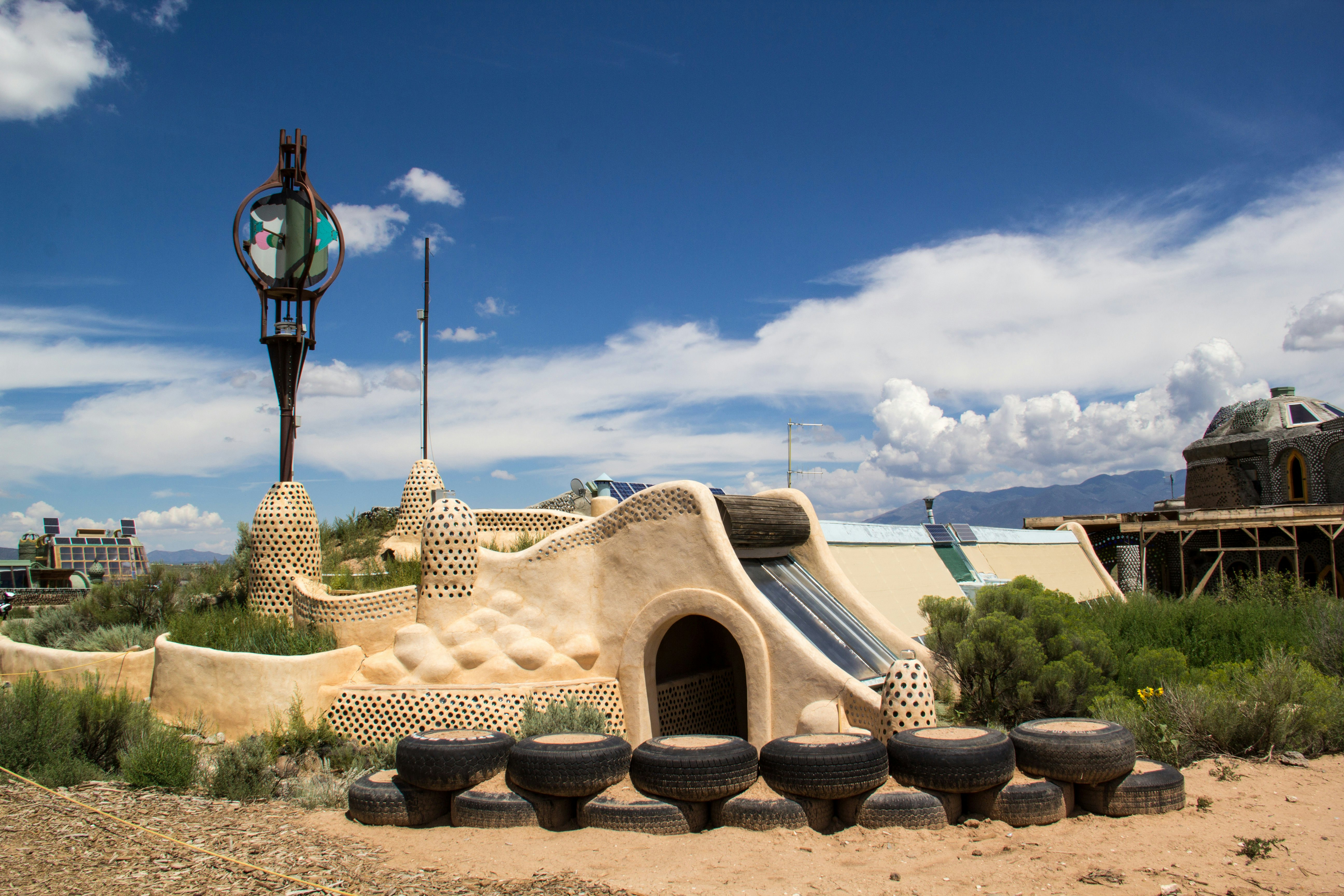 TAOS, NEW MEXICO-AUGUST 13: Building materials sit outside an earthship being built in Taos on August 13, 2014. Earthships are environmentally friendly homes made of recycled materials.
210755425
unusual, usa, bottles, green, abode, earth, community, new, recycling, utilization, recycle, ecology, tires, living, nm, adobe, building, cistern, artsy, energy, solar, efficient, architecture, mexico, home, sustainable, house, art, space, environment, structure, innovative, cutting edge, greater world earthship community, earthship, biotecture, unusual, america, usa, bottles, green, abode, earth, community, new, recycling, utilization, recycle, ecology, tires, living, nm, adobe, building, cistern, artsy, energy, solar, efficient, architecture, mexico, home, sustainable, house, art, space, environment, structure, innovative, cutting edge, greater world earthship community, earthship, biotecture
